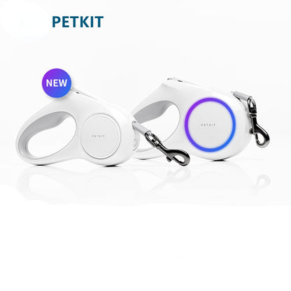 Petkit Go Shine Max Pet Leash Dog Traction Rope Flexible Ring Shape 3m/4.5m with LED Night Light Dogs Accessoires Chain