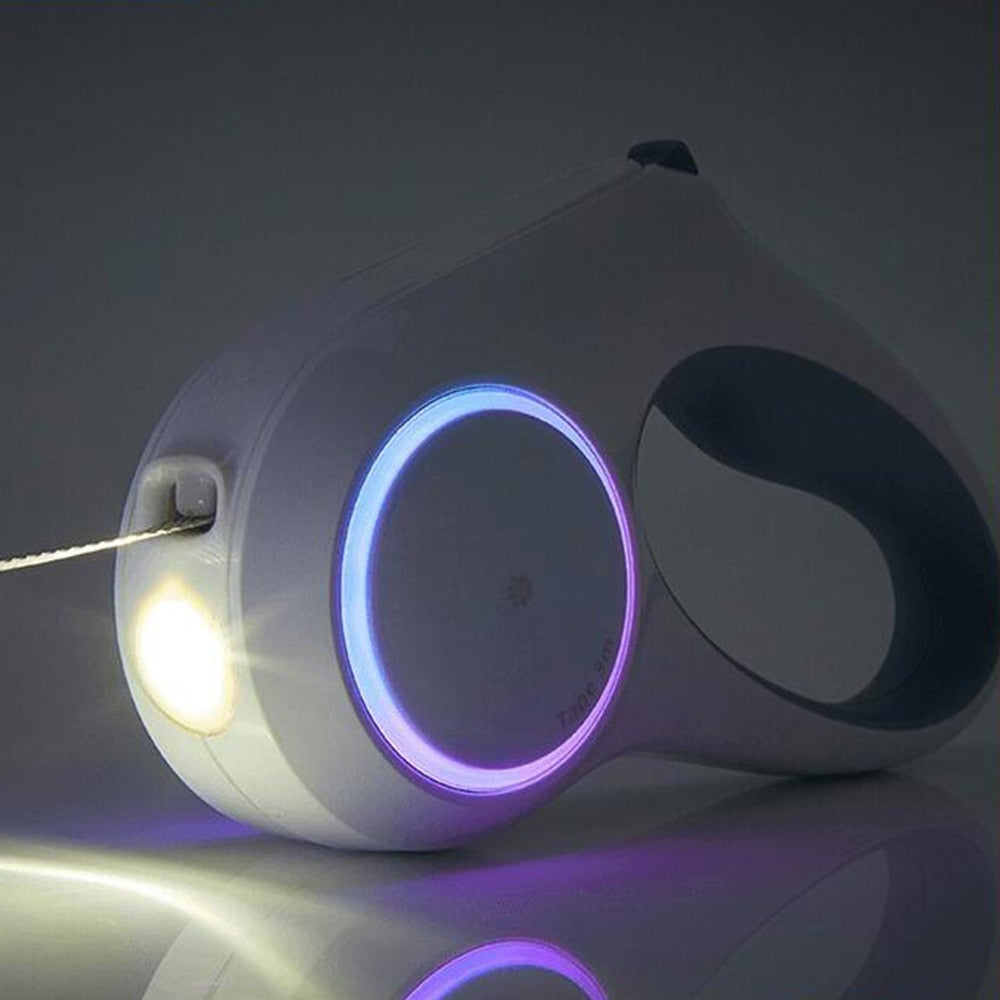 Petkit Go Shine Max Pet Leash Dog Traction Rope Flexible Ring Shape 3m/4.5m with LED Night Light Dogs Accessoires Chain